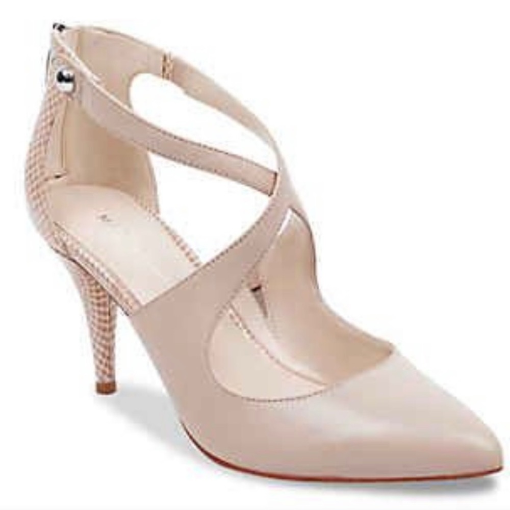 Marc Fisher Tan Kalayne Cross-Band Women’s Pumps SZ 7.5